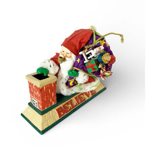 Mary Engelbreit Believe Santa Fabric Mache Midwest Cannon Falls Christmas Figure
